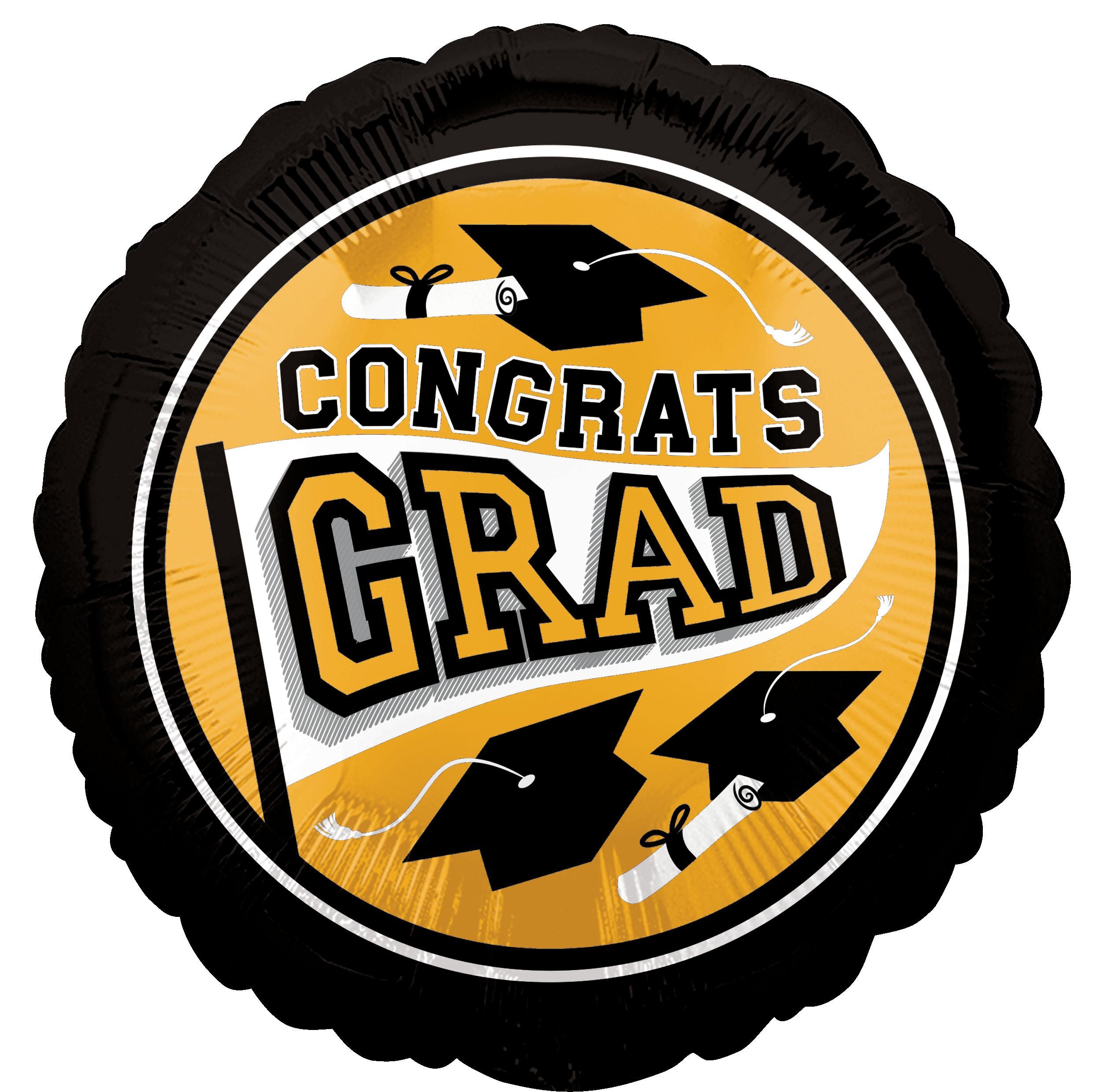 18" Congrats Grad Foil Balloon - *Multiple Colors